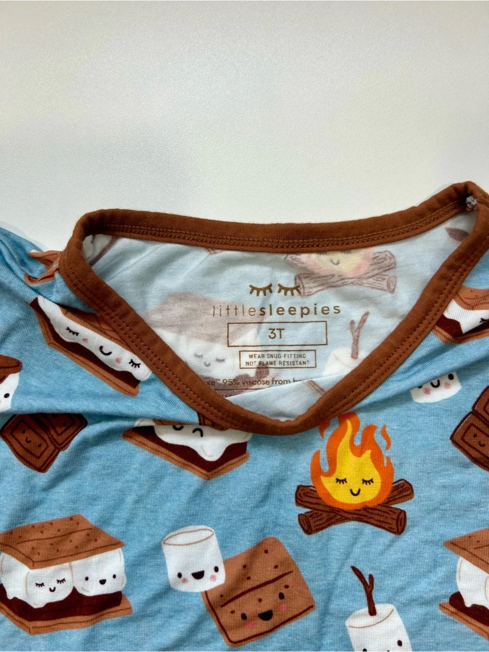 Little Sleepies S'MORES Pajamas SIZE 3T NWOT
